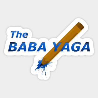 Baba Yaga. The Pencil Sticker